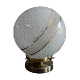 White art deco lamp
