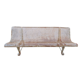 Garden bench perforated iron 50s