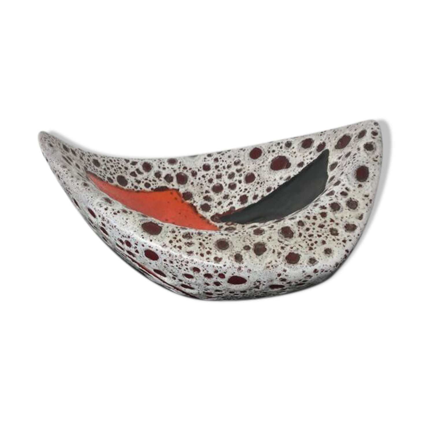 Ceramic cup signed Vallauris Le Vaucour free form - 1960