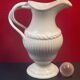 Earthenware from Gien, Hanap or ewer with twisted handle H 23.5 cm