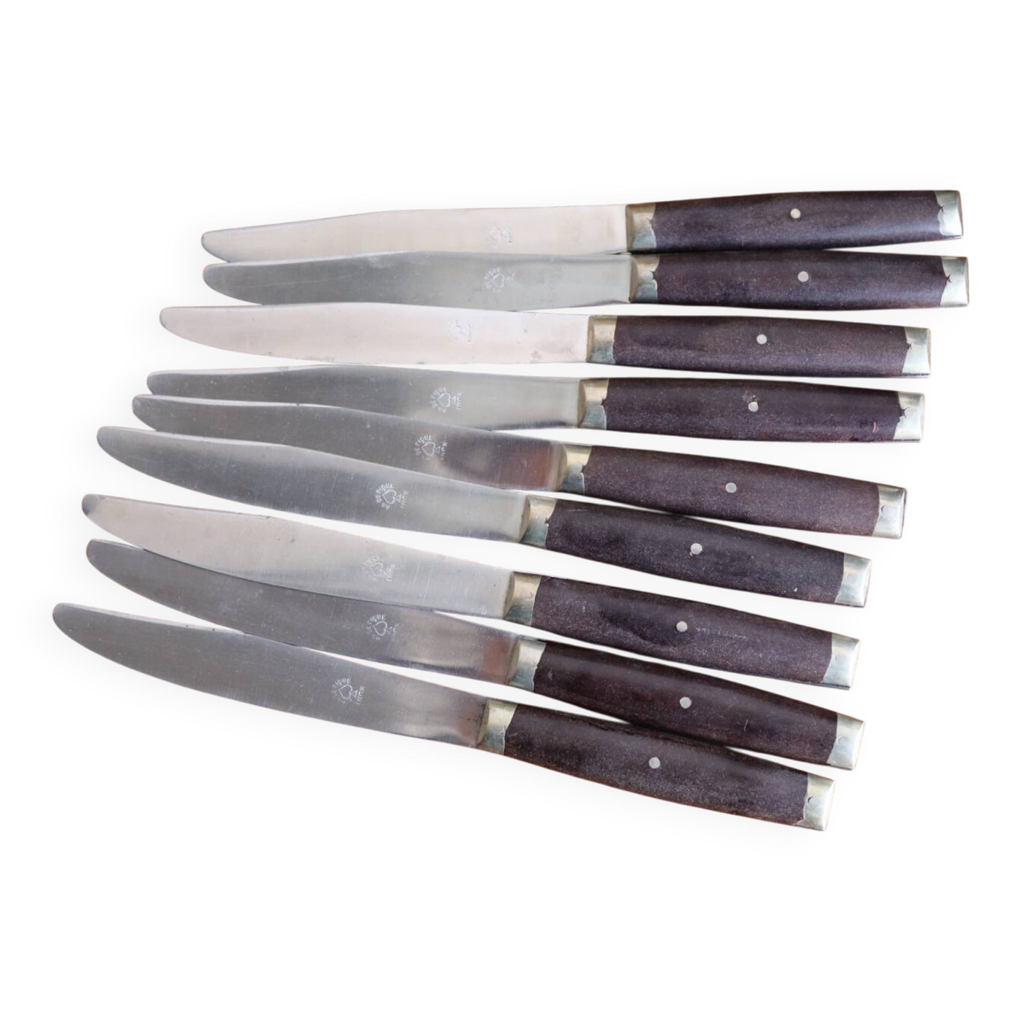 Set of 9 vintage table knives – Ace of Spades