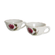2-cup Gien opaque porcelain set, Chambord pattern