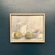 Original Swedish Oil on Canvas – “Jug, Bowl and Fruits” by Main Klarmo‑Kärred – Signed – 1961 – Vintage & Framed – 49×40.5 cm (19.3"×15.9")