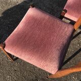 4 Re-lined Scandinavian chairs