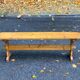 Banc de ferme vintage en bois massif 140cm