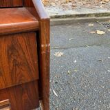 Scandinavian teak wardrobe, circa 1950, 91x65x183cm