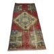 Vintage turkish pastel mini rug  98 x 45 cm