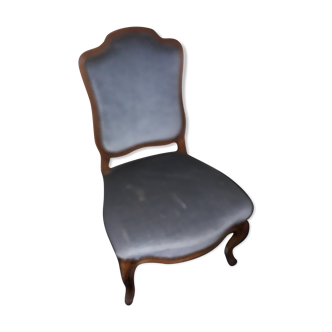 Chaise basse style Louis XV