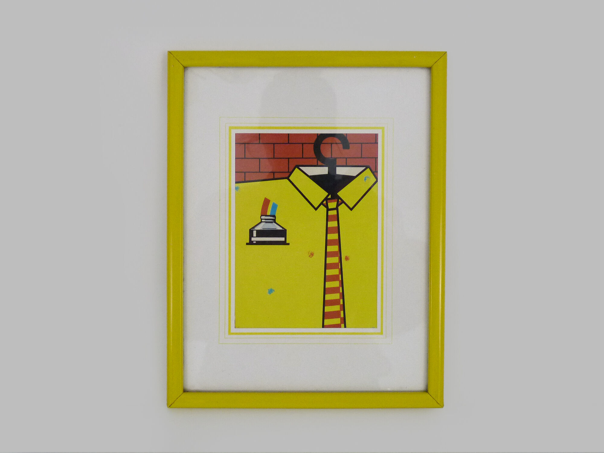 Set of 4 illustrations, advertising series shirt, polo. Provider. Pascal Pinet. Year 80