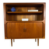 Vintage Dyrlund teak library with sliding doors – Denmark 1960s