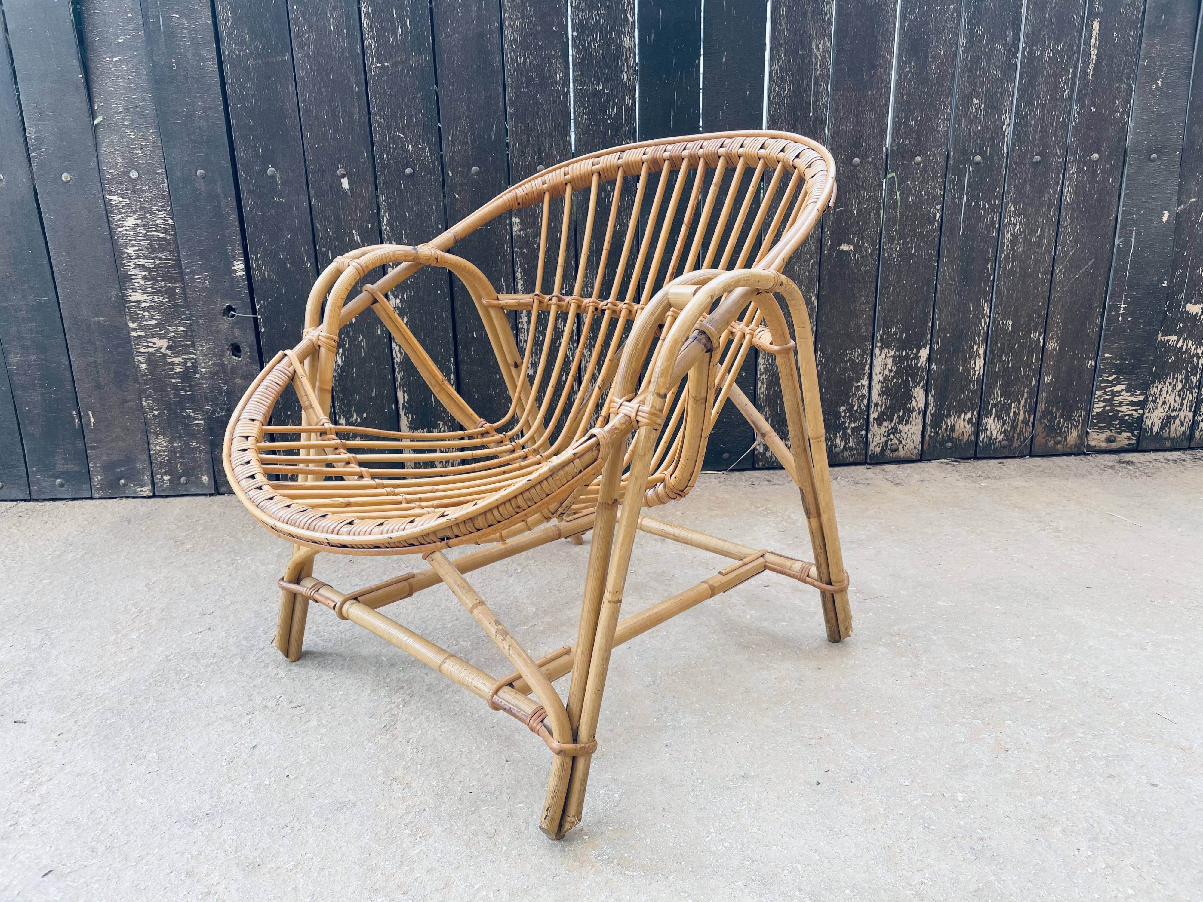 Armchair basket 60's