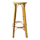 Vintage bamboo and rattan bar stool