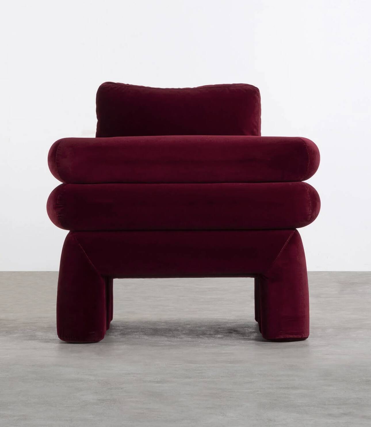 Velvet armchair