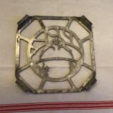 Old underplate decorations aluminum deer - vintage