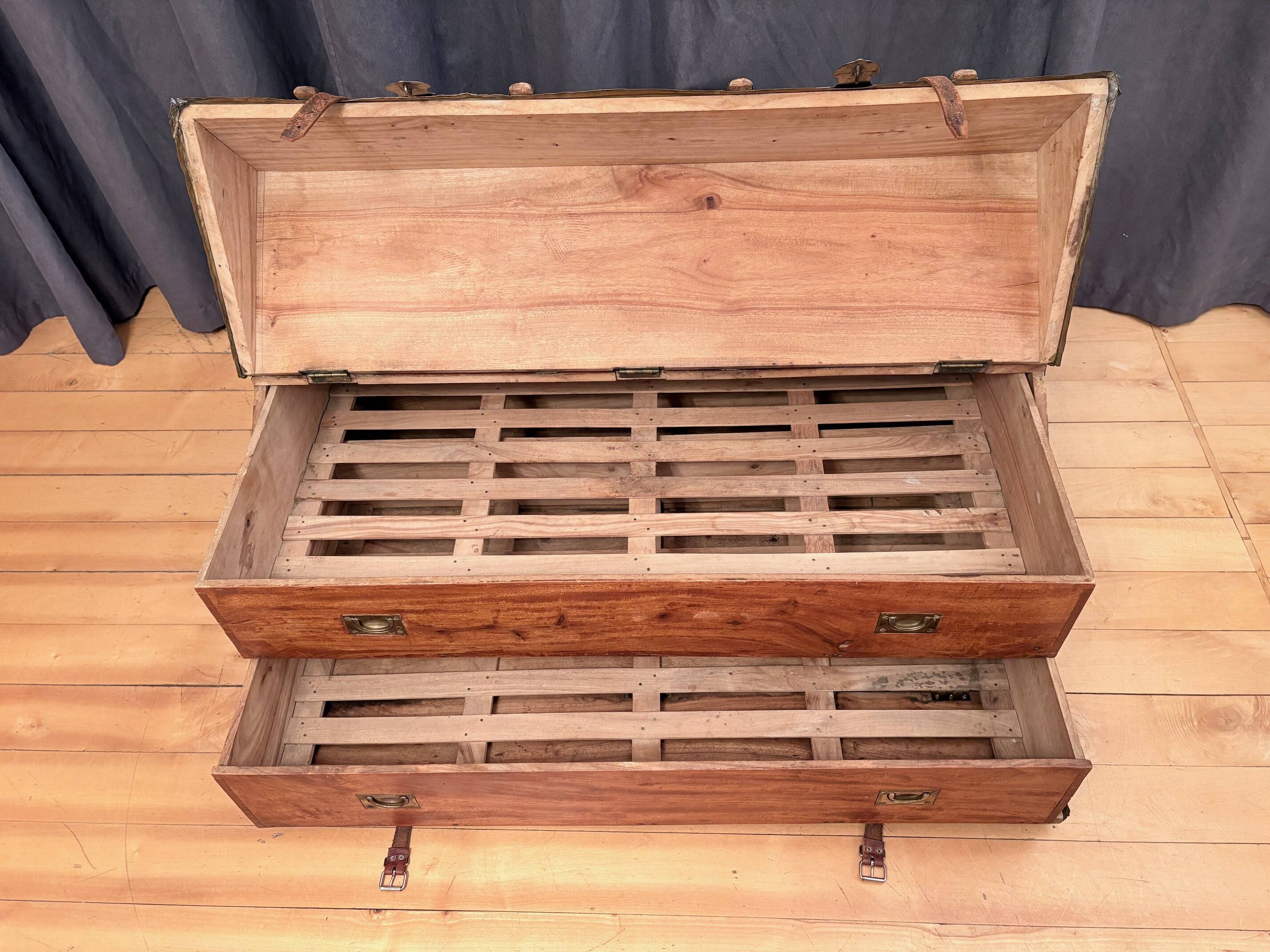 French officer's cabin trunk, mid-19th century