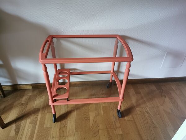 Desserte roulante vintage relookée