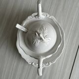 Antique white porcelain sauce boat