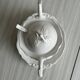 Antique white porcelain sauce boat