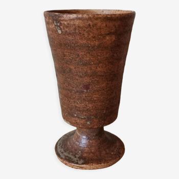 Mazagran vintage stoneware cup signed La Hulotte