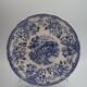 Large plate with blue pattern