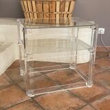 Coffee table Roche Bobois, 1970, plexiglass and glass