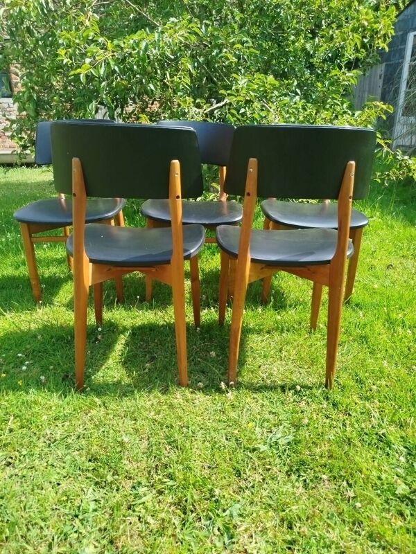 Lot de 5 chaises scandinaves