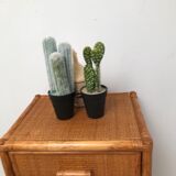 Vintage bamboo chest of drawers from the 60s and 70s