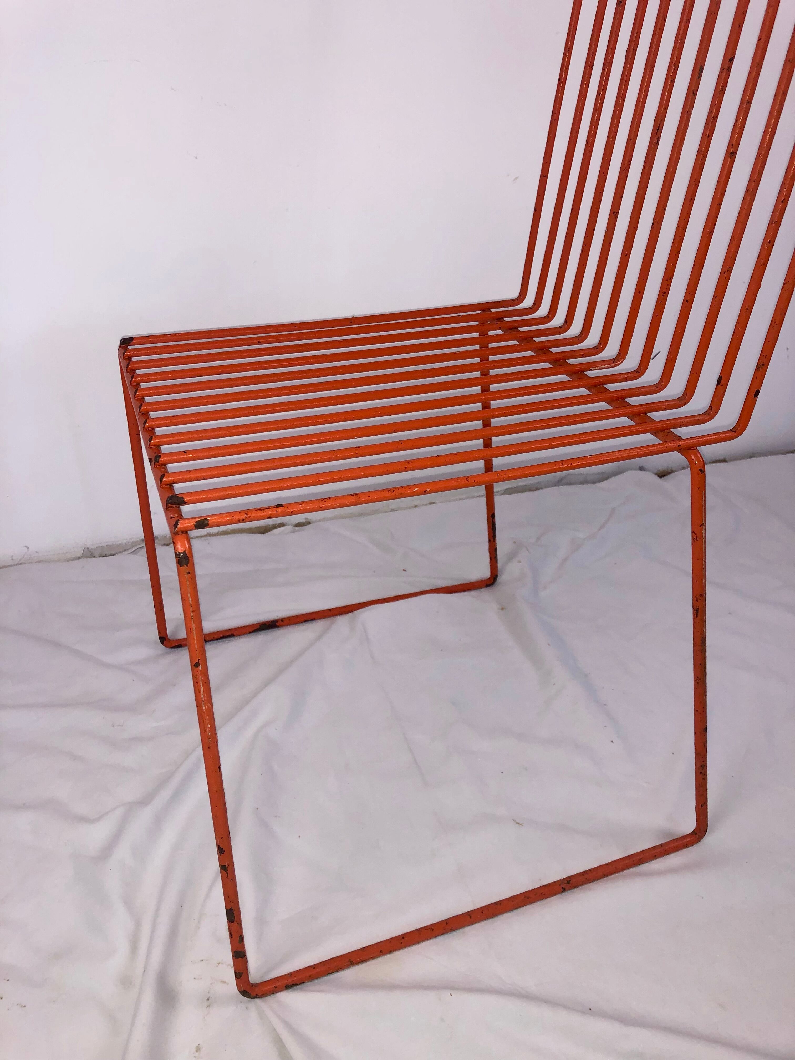 “Wire” chair for children by François ARNAL for Atelier A - 1971