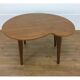Side table bean wood foot compass, 50s