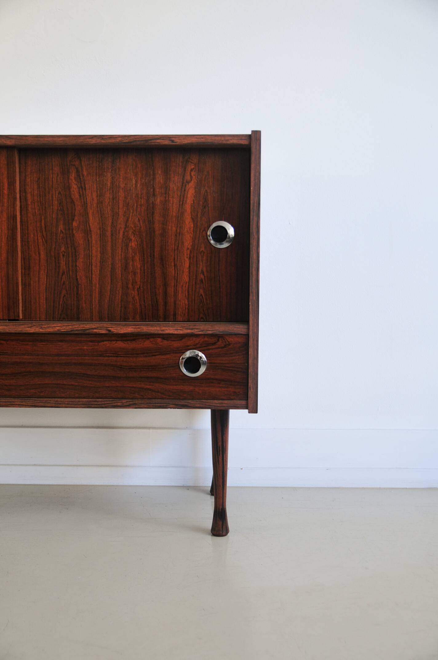 Buffet audio vintage en palissandre