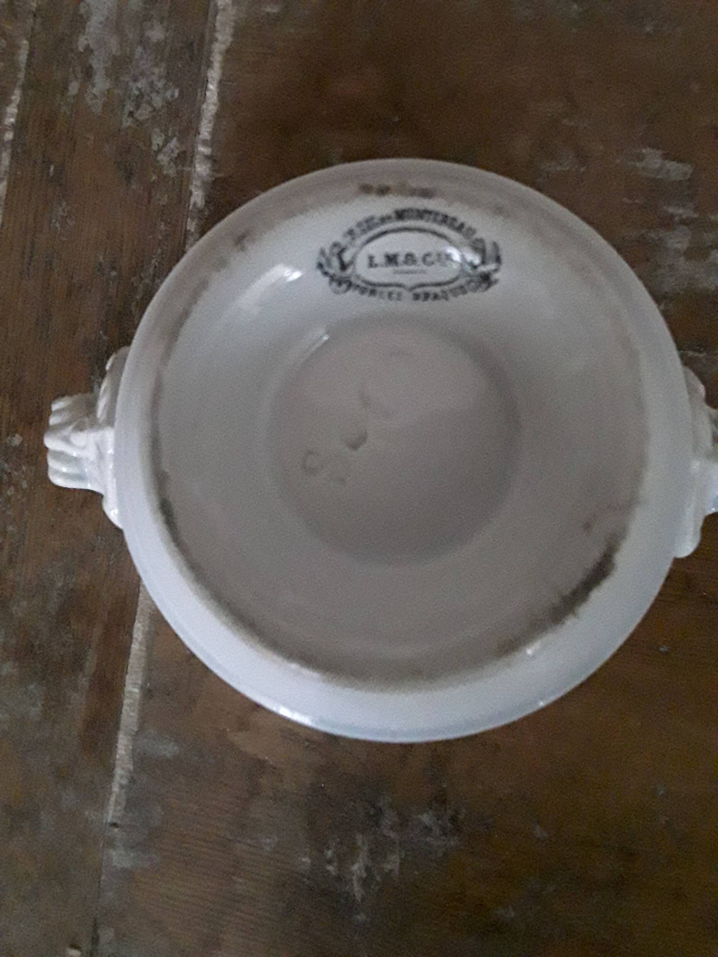 Reil and Montereau handled bowl 19th century