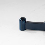 1970s Italian Modern Dark Green Glazed Wood Coat Rack