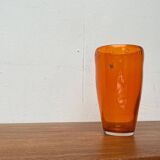 Vintage glass vase by Hysteria, 1980s.