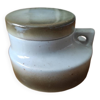 Brenne stoneware sugar bowl