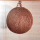 XL lampshade ball in hemp rope and rattan - 1970s