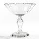 Biedermeier fruit bowl, transparent crystal, Czechia, 19th century