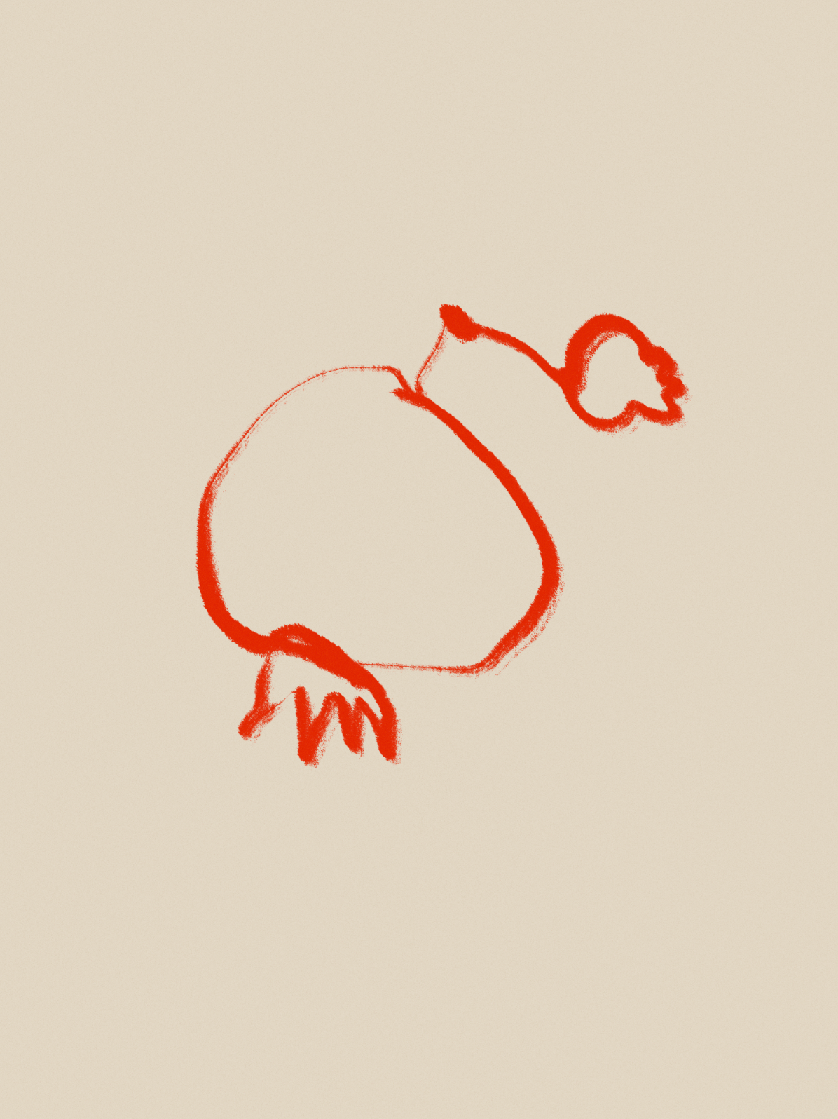 Botanical illustration giclee print, 50x70