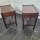 Pair of Scandinavian mahogany bedside tables from the 60s