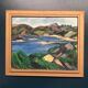 Original Swedish Oil on Canvas - "Lake" by Kersti Flyckt - Signed - Vintage and Framed - 79 × 66 cm (31.1 in × 26 in)