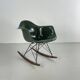 Eames Herman Miller 1950s RAR rocking chair in dark olive green