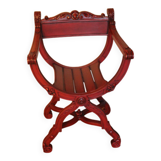 Fauteuil dagobert rouge