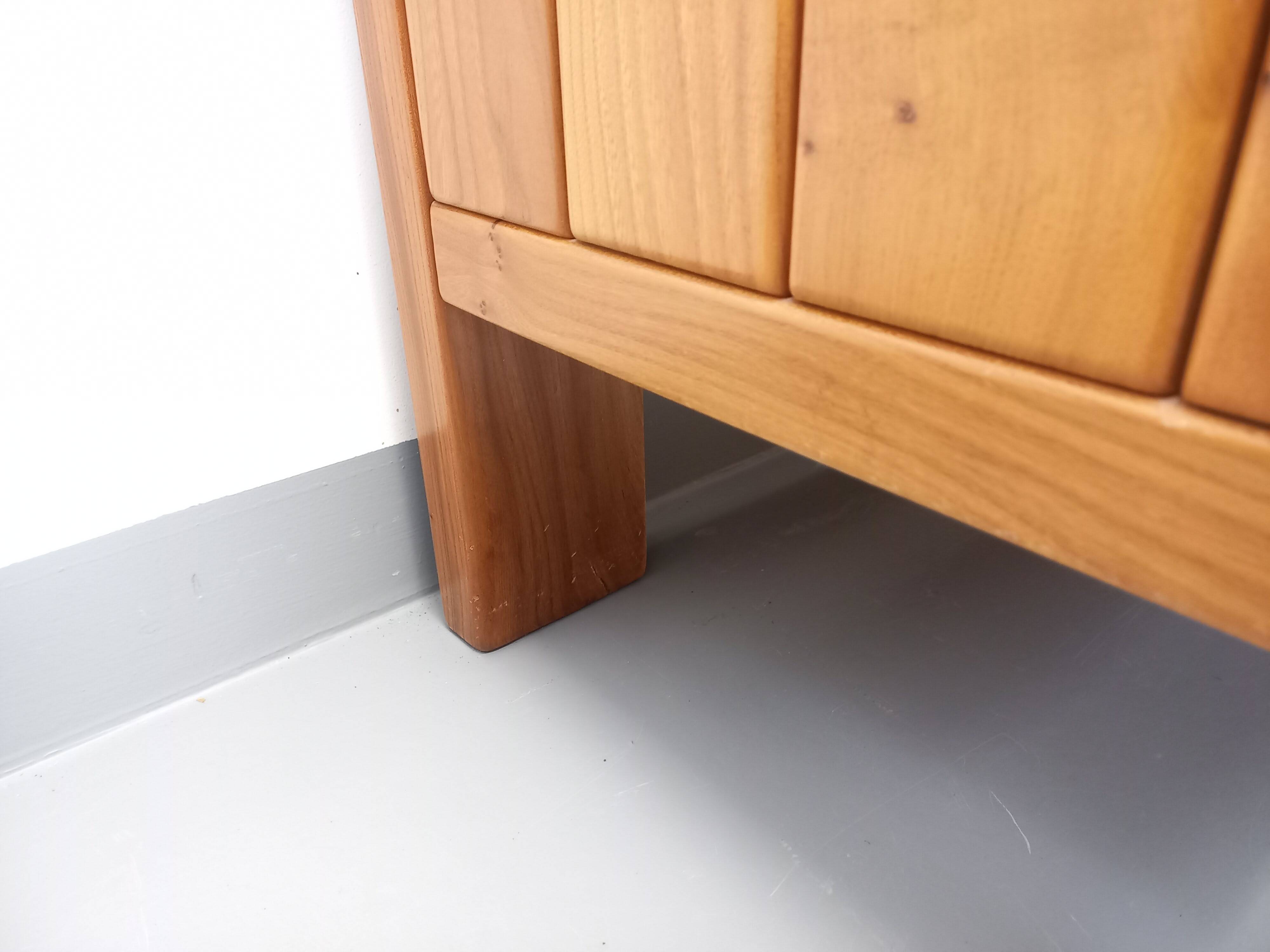 Vintage Maison Regain elm wardrobe from the 70s and 80s