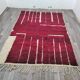 Traditional handwoven Beni Ourain Berber rug 2/3 m