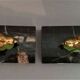 Pair of bookends and marble bookends Art Deco period swallows