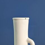 Small white soliflor vase with handle Germany by Br-Verp 15cm