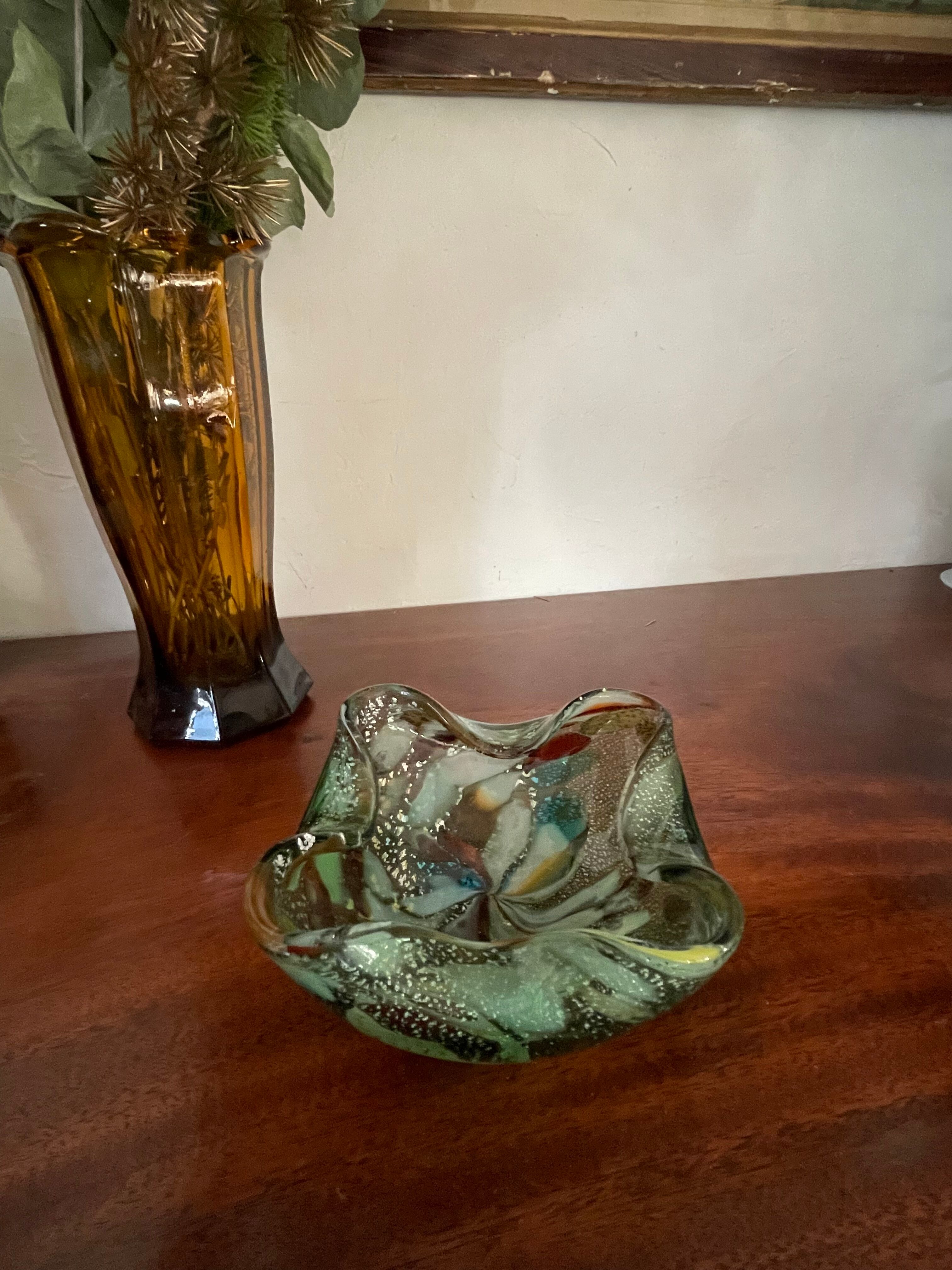 Tutu-frutti glass pocket trays from Murano circa 1960