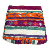 Handmade Moroccan Kilim Pouf: Vintage Berber Wool Floor Cushion