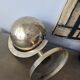 Vintage gilded brass world map