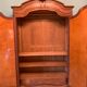 Louis XV Rocaille cabinet in walnut with bevelled mirrors