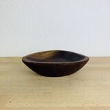 Scandinavian teak triangle cup from the 60s